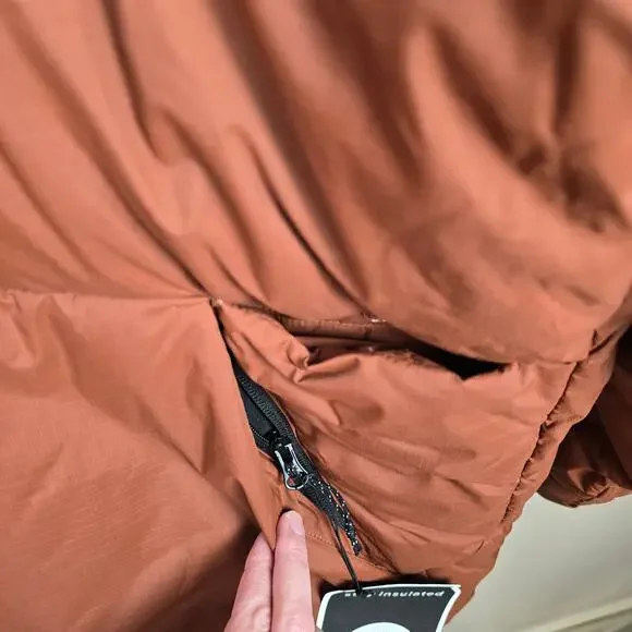 Mountain Hardwear Nevadan 650 Down Jacket Size XXL Rust Burnt Orange Full Zip